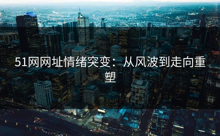 51网网址情绪突变：从风波到走向重塑